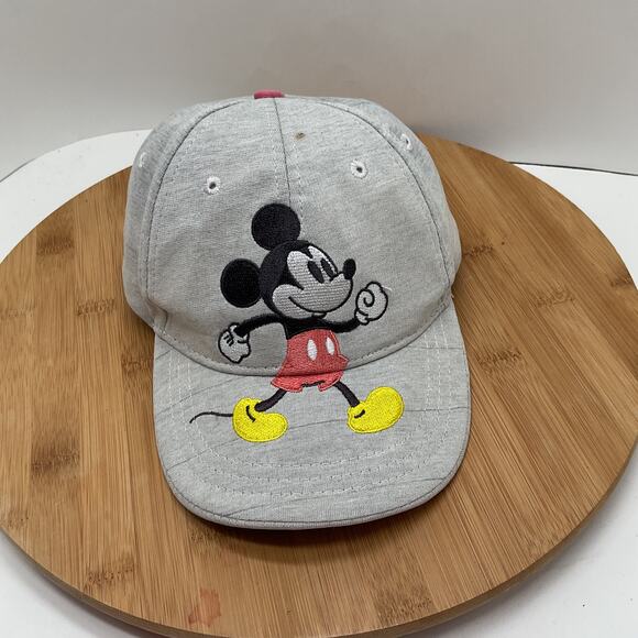 Mickey Mouse Gray Youth Adjustable Baseball Cap - Picture 5 of 10